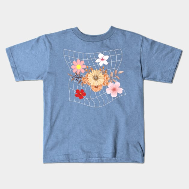 Beautiful flower Kids T-Shirt by BlunBla Design